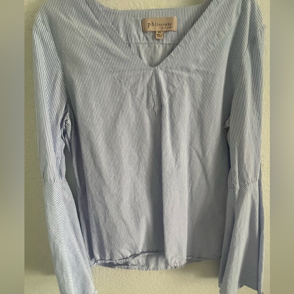 Philosophy flared sleeve top